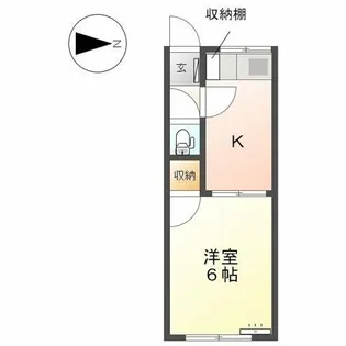 大森荘【203号室】の間取り