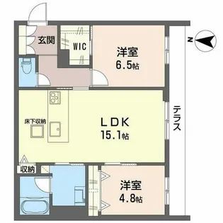 ラバンス【0101号室】の間取り