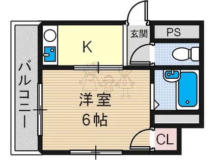 エルハイツ【4階】の間取り