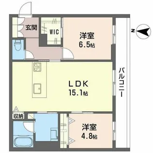 ラバンス【0201号室】の間取り