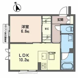 アルテ 渋川【0103号室】の間取り