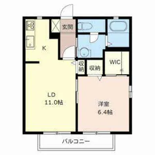 シャーメゾン塩屋【0205号室】の間取り