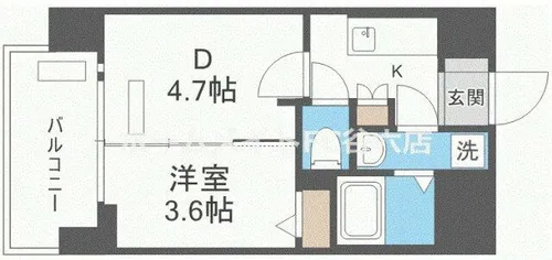 ソルテラス阿波座ウィズ【12階】の間取り