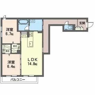 アクイール 一社【0205号室】の間取り