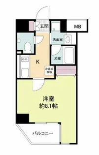 レジディア江戸堀【7階】の間取り