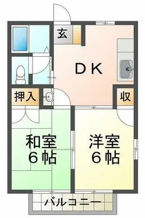 プラザ朝霧【2階】の間取り