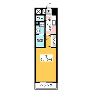 リシュドール鶴舞公園【12階】の間取り