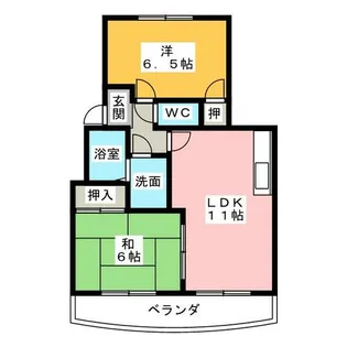 アプローズ B【2階】の間取り