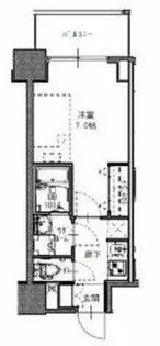 S-RESIDENCE福島玉川Uno【7階】の間取り