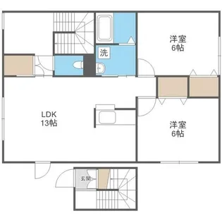 テラスハウス7-2【2階】の間取り
