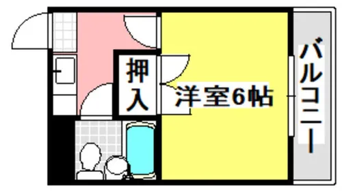 アトラス総持寺【201号室】の間取り