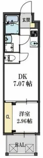 ドゥエリング大阪城北【6階】の間取り