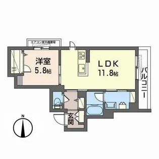 エスペランサ 都島【0302号室】の間取り