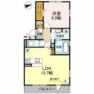 カーサ高善 A棟【1階】の間取り