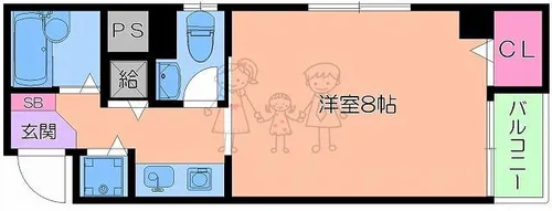 Collection阿倍野【5階】の間取り