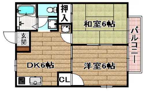 メルシー辻子【1階】の間取り