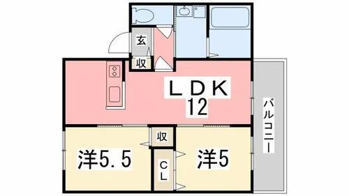 カーサ・エル・ソレーユ【101号室】の間取り