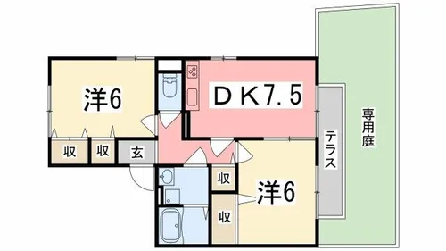 コンフォート春日【101号室】の間取り