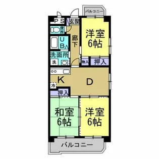 SOLE加木屋【201号室】の間取り