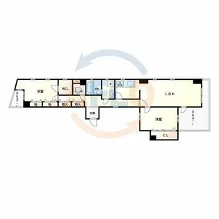 南堀江21【7階】の間取り