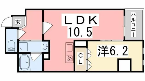 リアライズ 呉服町【4階】の間取り