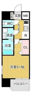 エスリード天王寺町北【5階】の間取り