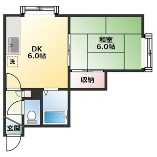 フロスティ川沿B【3階】の間取り