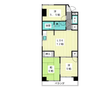 ラフォーレ末広【3階】の間取り