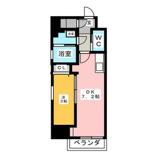 Blue Ocean Sako【7階】の間取り