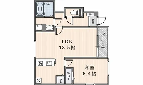ハルノテラス【105号室】の間取り