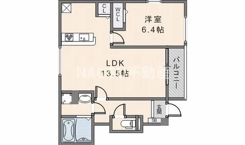 ハルノテラス【103号室】の間取り