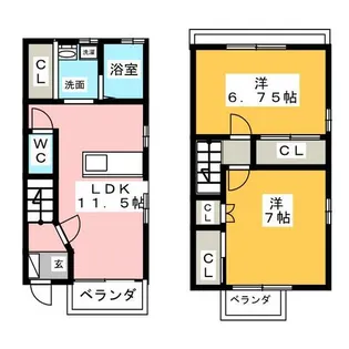 赤城館【1階】の間取り