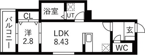 Well-being巽西【2階】の間取り