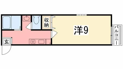 エトランス西庄【108号室】の間取り