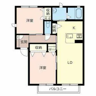 シェルフィールド【0201号室】の間取り