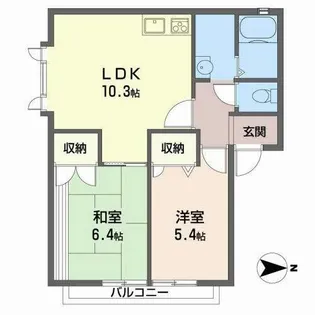 ヴィオール【0201号室】の間取り