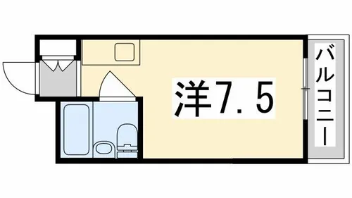マイコーポ白国【105号室】の間取り