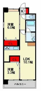コンダクトレジデンスJINYAMA【5階】の間取り