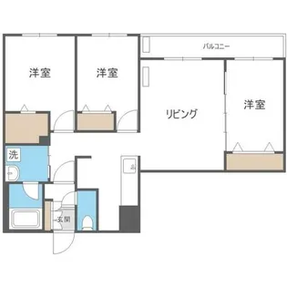 北海道札幌市西区発寒五条3丁目【マンション】の間取り