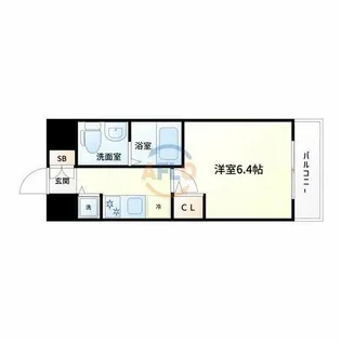 エスリード江坂江の木町【8階】の間取り
