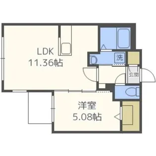 LIEN MARUYAMA【4階】の間取り