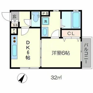 VIA鴨川東【2階】の間取り