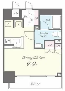 セイワパレス京橋コルティーレ【2階】の間取り