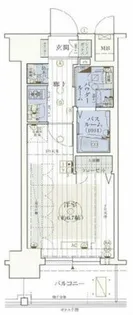 エステムコート梅田・天神橋Ⅲアヴァンテ【4階】の間取り