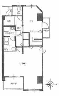 ル・マンド東延末【106号室】の間取り