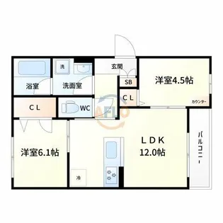 D-residence垂水町【3階】の間取り