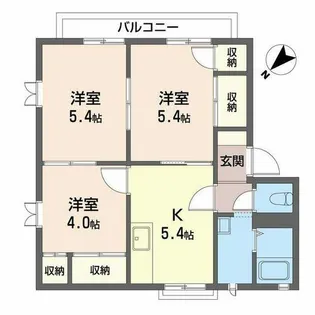 グリーンヒルズ藤沢台【B202号室】の間取り