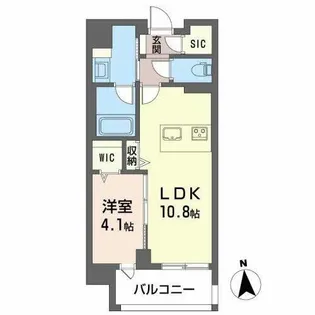 ウェルホームズ法円坂【0502号室】の間取り