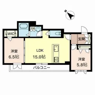 シャーメゾン エクラージュ【0201号室】の間取り