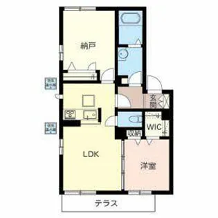 ルミナスとよなか【0102号室】の間取り